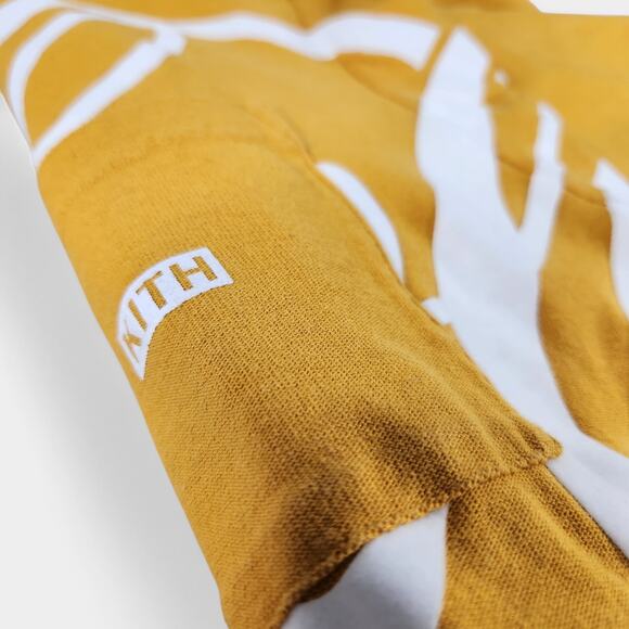 Kith x Coca-Cola Quinn Long Sleeve Pocket Tee Men's XXL Gold Cotton Jersey - Picture 14 of 15